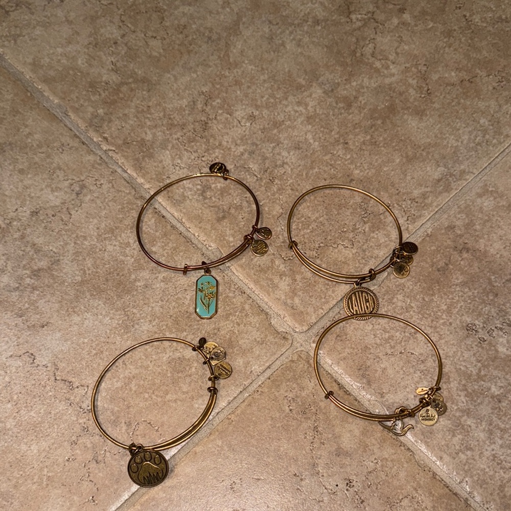 Alex and Ani Gold Set
